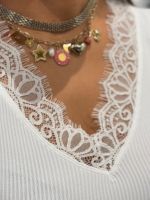 Guess - Raquel Lace Seamless Top - Wit