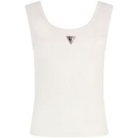 Guess - Sl Guess Ribbed Knit Tank Top - Wit