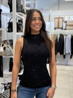 Guess - Sl Fn Calista Rhinestone Sweater - Zwart