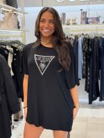 Guess - Triangle Strass Ss Maxi Tee - Zwart