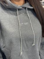 Guess - Hoodie Shiny Cord Sweater - Grijs