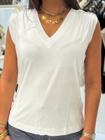 Guess - Vn Eleveted Basic Top - Wit