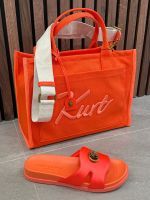 Kurt Geiger - Chelsea Cut Out Slide - Oranje