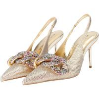 Kurt Geiger - Crystal Chain Slingback - Goud