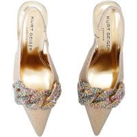 Kurt Geiger - Crystal Chain Slingback - Goud