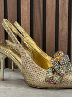 Kurt Geiger - Crystal Chain Slingback - Goud