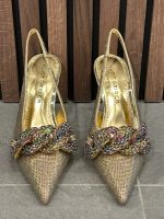 Kurt Geiger - Crystal Chain Slingback - Goud