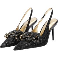 Kurt Geiger - Crystal Chain Slingback - Zwart