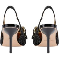 Kurt Geiger - Crystal Chain Slingback - Zwart