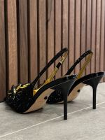 Kurt Geiger - Crystal Chain Slingback - Zwart