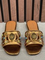 Kurt Geiger - Eagle Cut Out Flat Sdl - Brons