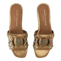 Kurt Geiger - Eagle Cut Out Flat Sdl - Brons