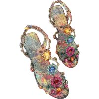Kurt Geiger - Jewel Gladiator Sandal - Goud