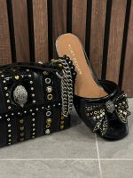 Kurt Geiger - Kensington Bow Flat Sdl - Zwart