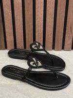 Kurt Geiger - Kurt Heart T Bar Flat - Zwart