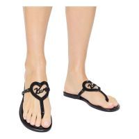 Kurt Geiger - Kurt Heart T Bar Flat - Zwart