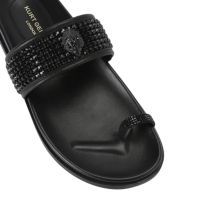 Kurt Geiger - Mesh Toe Thong Sandal - Zwart