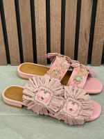 Kurt Geiger - Raffia Buckle Flat SDL - Roze