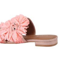 Kurt Geiger - Raffia Buckle Flat SDL - Roze