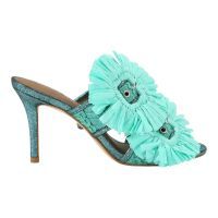 Kurt Geiger - Raffia Buckle Sandal - Groen