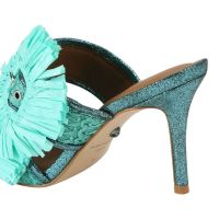Kurt Geiger - Raffia Buckle Sandal - Groen