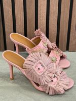 Kurt Geiger - Raffia Buckle Sandal - Roze