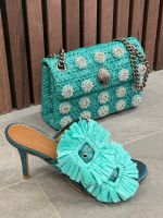 Kurt Geiger - Raffia Mini Kensington - Blauw