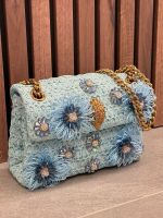 Kurt Geiger - Raffia Mini Kensington - Blauw