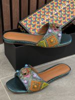 Kurt Geiger - Kensington Flat Jewel - Blauw