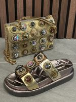 Kurt Geiger - Orson Crystal Sandal - Goud