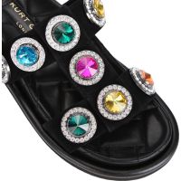 Kurt Geiger - Orson Crystal Sandal - Zwart