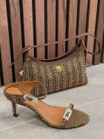 Kurt Geiger - Strass Double Buckle Sdl - Brons