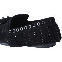 Kurt Geiger - Tassel Fringe Moccasin - Zwart