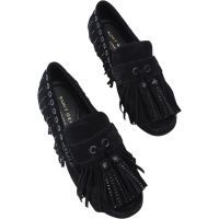 Kurt Geiger - Tassel Fringe Moccasin - Zwart