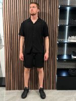 Malelions - Men Seersucker Shirt - Zwart