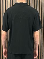 Malelions - Men Seersucker Shirt - Zwart