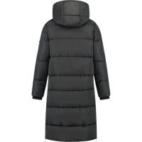 Malelions - Women Signature Long Puffer Jacket - Zwart