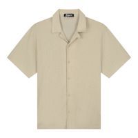 Malelions - Men Emblem Seersucker Shirt - Beige