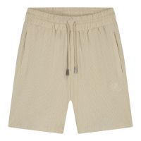 Malelions - Men Emblem Seersucker Shorts - Beige
