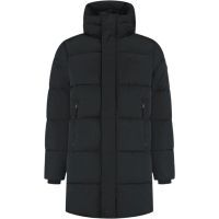 Malelions - Men Mid Lenght Puffer Jacket - Zwart