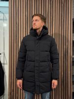 Malelions - Men Mid Lenght Puffer Jacket - Zwart