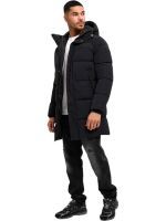 Malelions - Men Mid Lenght Puffer Jacket - Zwart