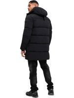 Malelions - Men Mid Lenght Puffer Jacket - Zwart
