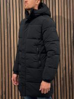 Malelions - Men Mid Lenght Puffer Jacket - Zwart