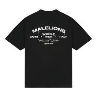 Malelions - Men Permanent Vacation T-shirt - Zwart