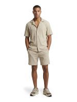 Malelions - Men Ribbed Shorts - Beige