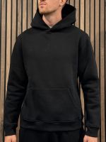 Malelions - Men Striped Signature Hoodie - Zwart