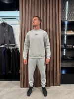 Malelions - Men Striped Signature Sweater - Grijs