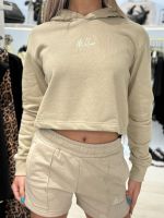 Malelions - Women Kiki Crop Hoodie - Beige