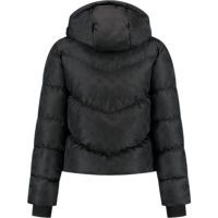 Malelions - Women Monogram Puffer Jacket - Zwart